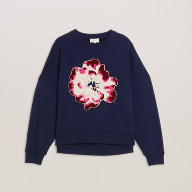Women's Raynahh-Graphic Floral Sweatshirt Navy