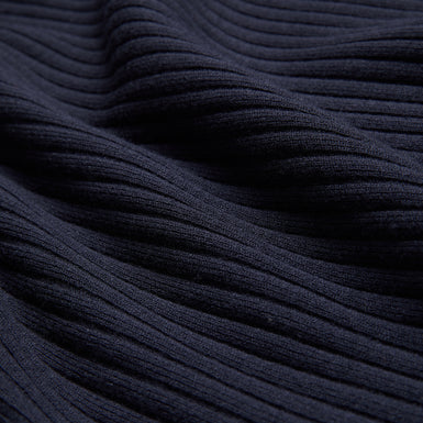 Women's Sandiii-Ribbed Crew Neck Knitted Column Maxi Navy