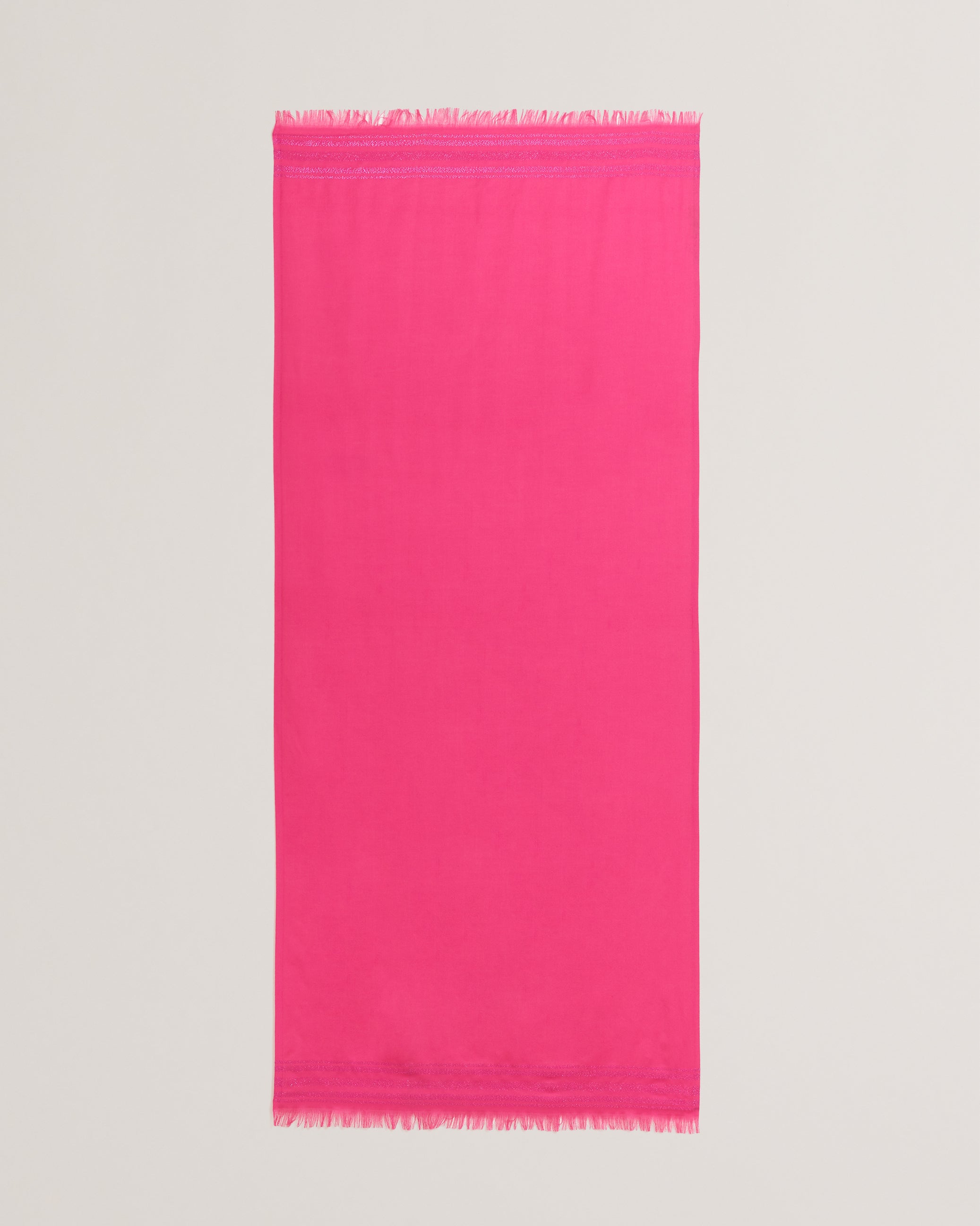 Women's Estelas-Metallic Branded Woven Scarf Pink