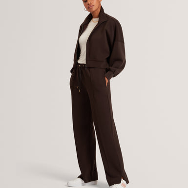 NOWELLL: Cupro Split Hem Jogger