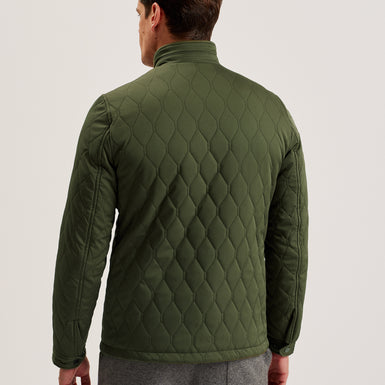 Men's Zampa-Quilted Funnel Jacket Mid-Green