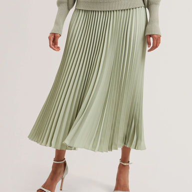 Women's SIKO-Pleated Midi Elasticated Waistb