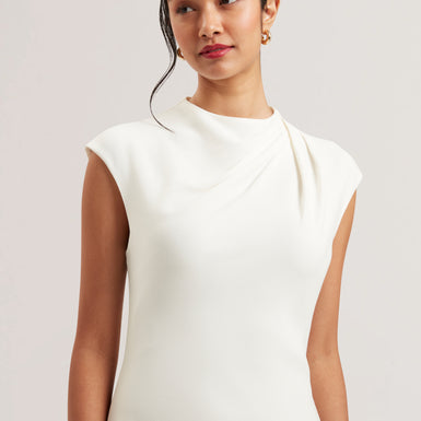 Women's KYAMOS-Drape Detail Slip Maxi Dress