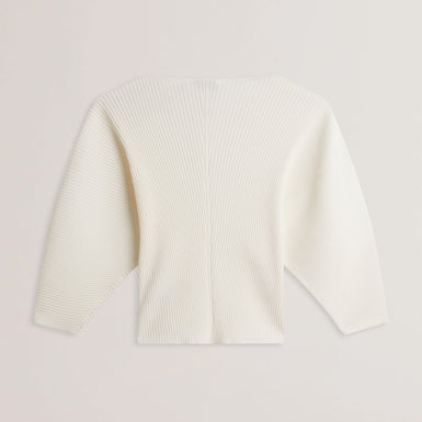 Womens LILABTH-Sculptured Rib Sweater Ivory