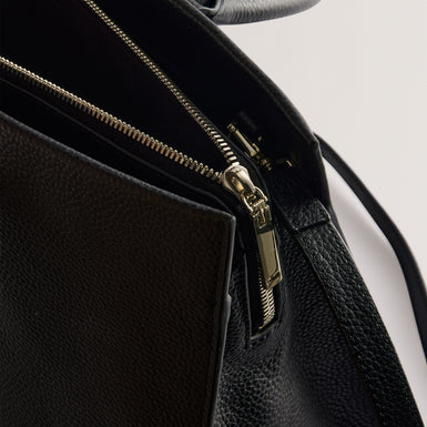 Women's Rosane-Bar Detail Medium Tote Bag Black