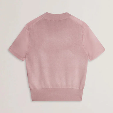 Women's ANYAAA-Cupro Woven Front Short Sleeve Tee