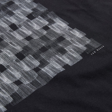 Men's Tessman-Ss Box Printed T-Shirt Black