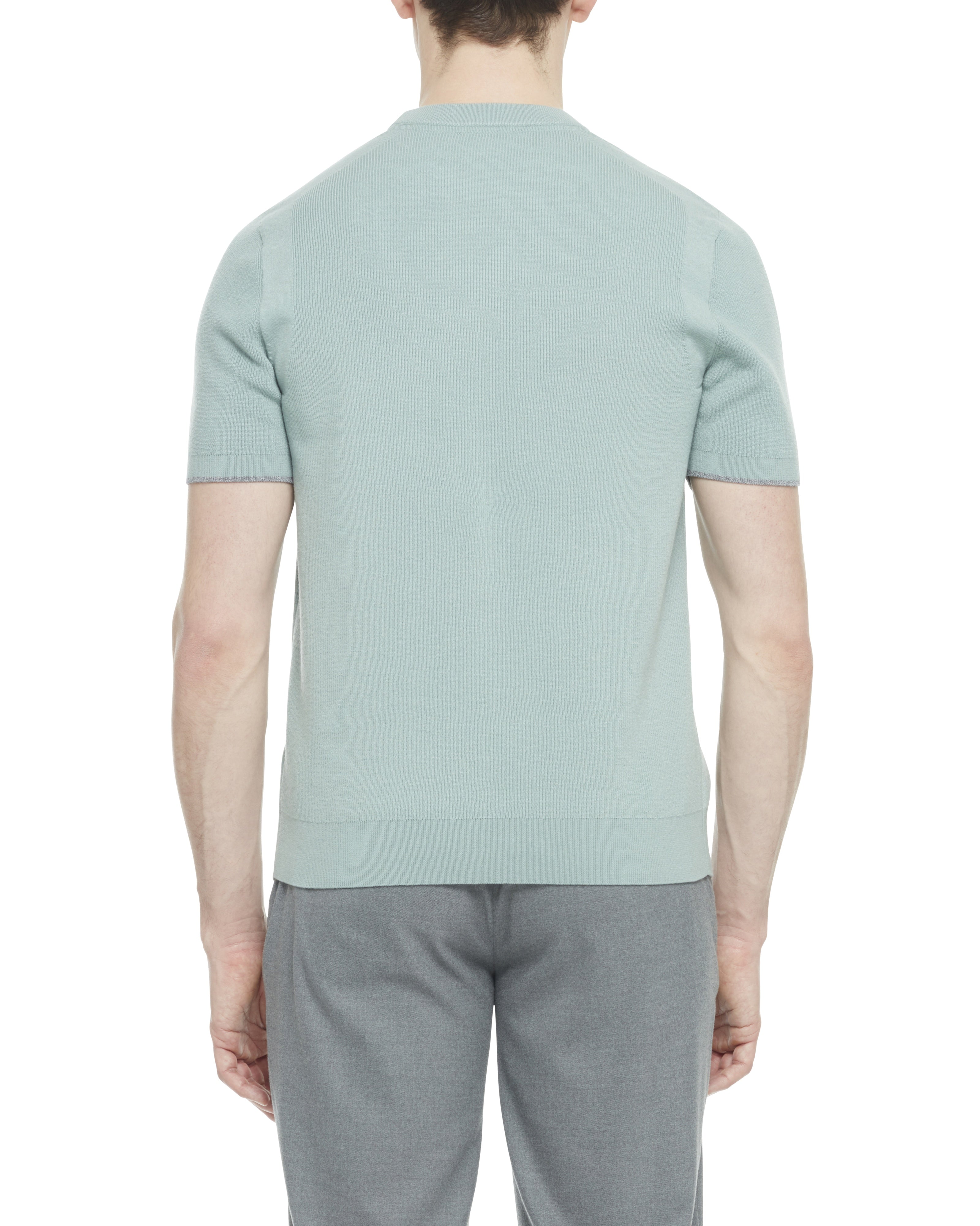 Men's VOISIN-SS Mixed Ribbed T-Shirt