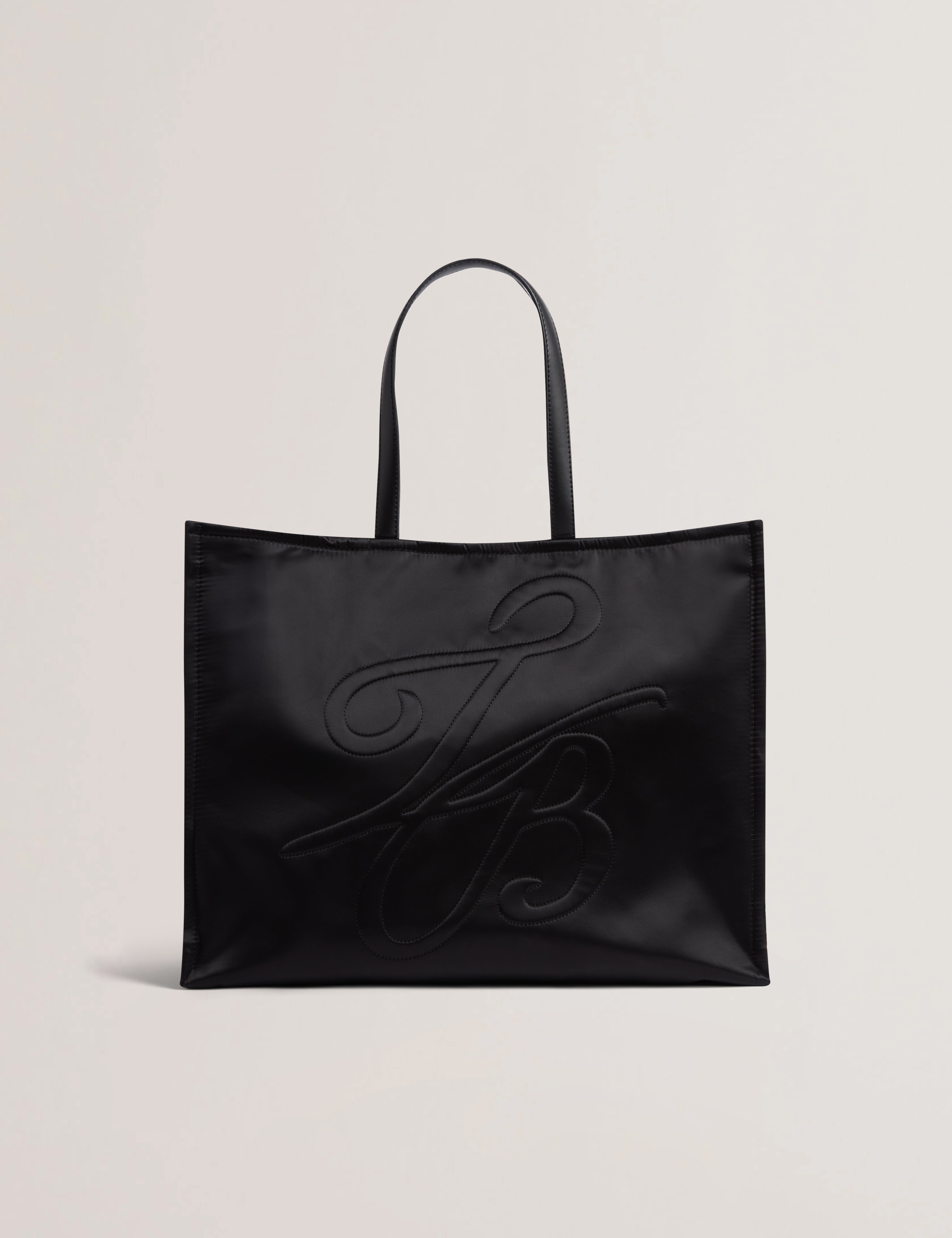 Women's HALSEA-TB Script Padded Nylon Medium Black