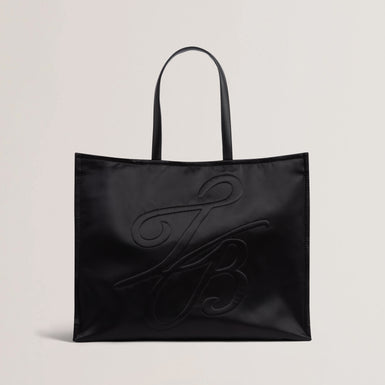 Women's HALSEA-TB Script Padded Nylon Medium Black