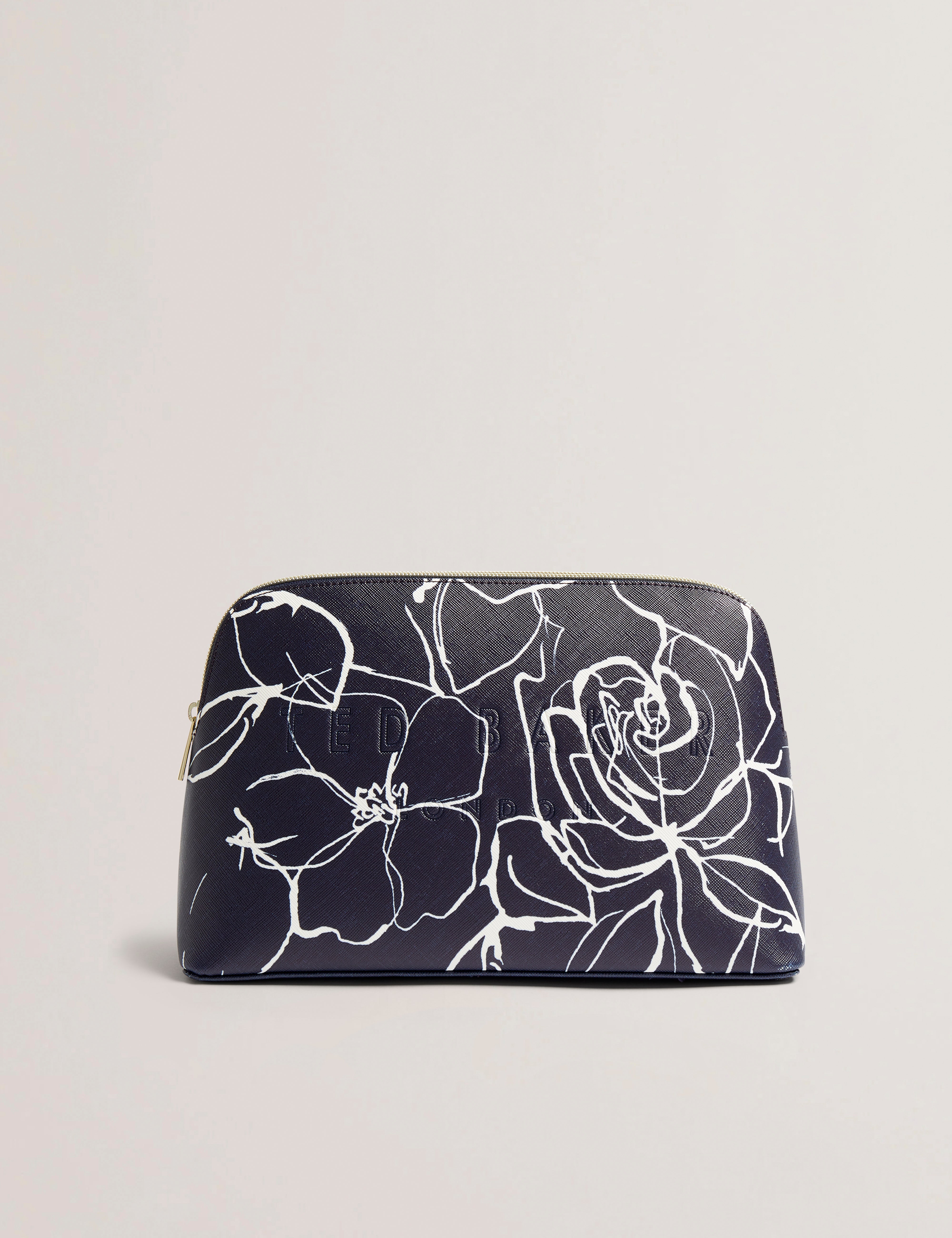 Women's ALIUMI-Linear Rose Large Washbag Navy