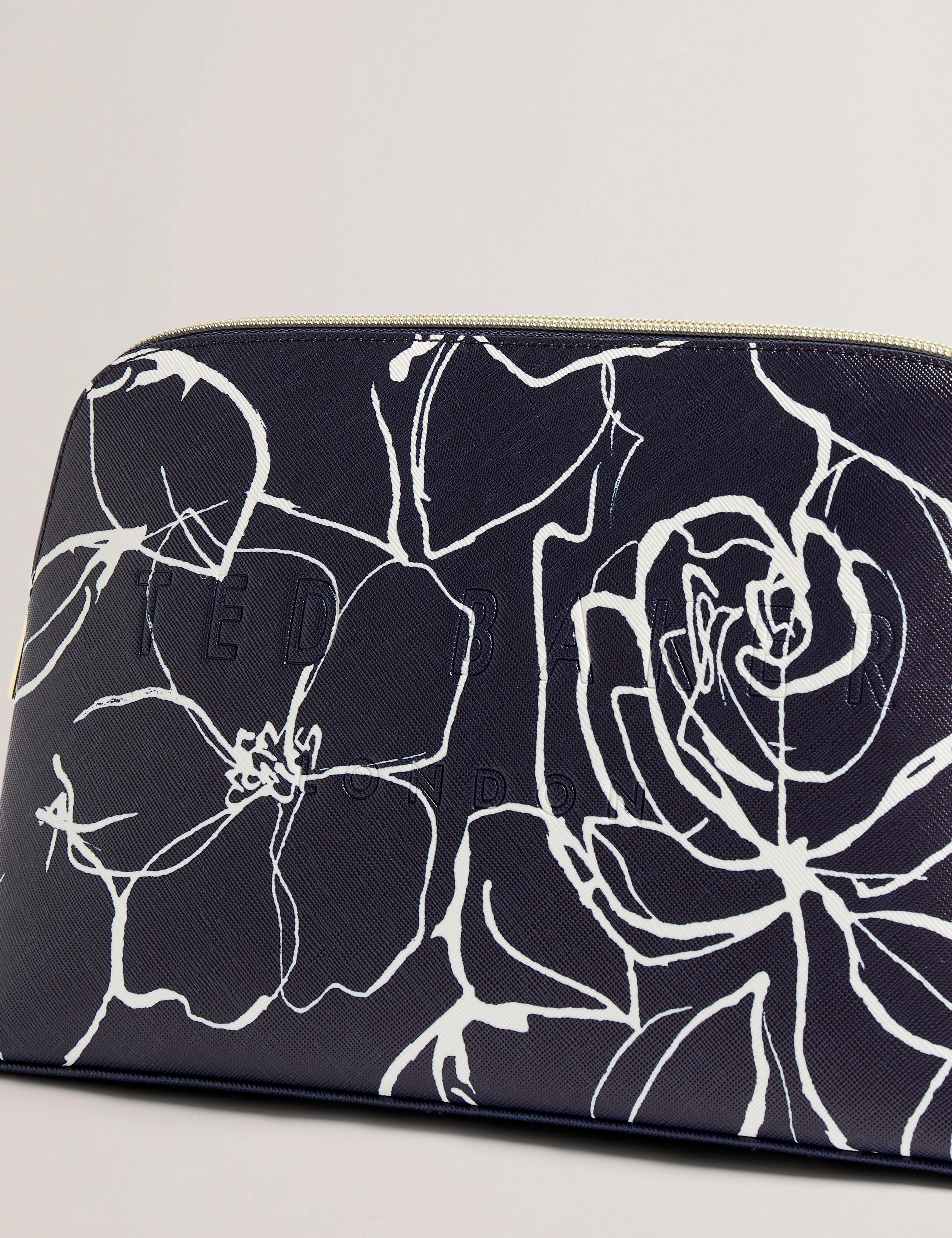 Women's ALIUMI-Linear Rose Large Washbag Navy