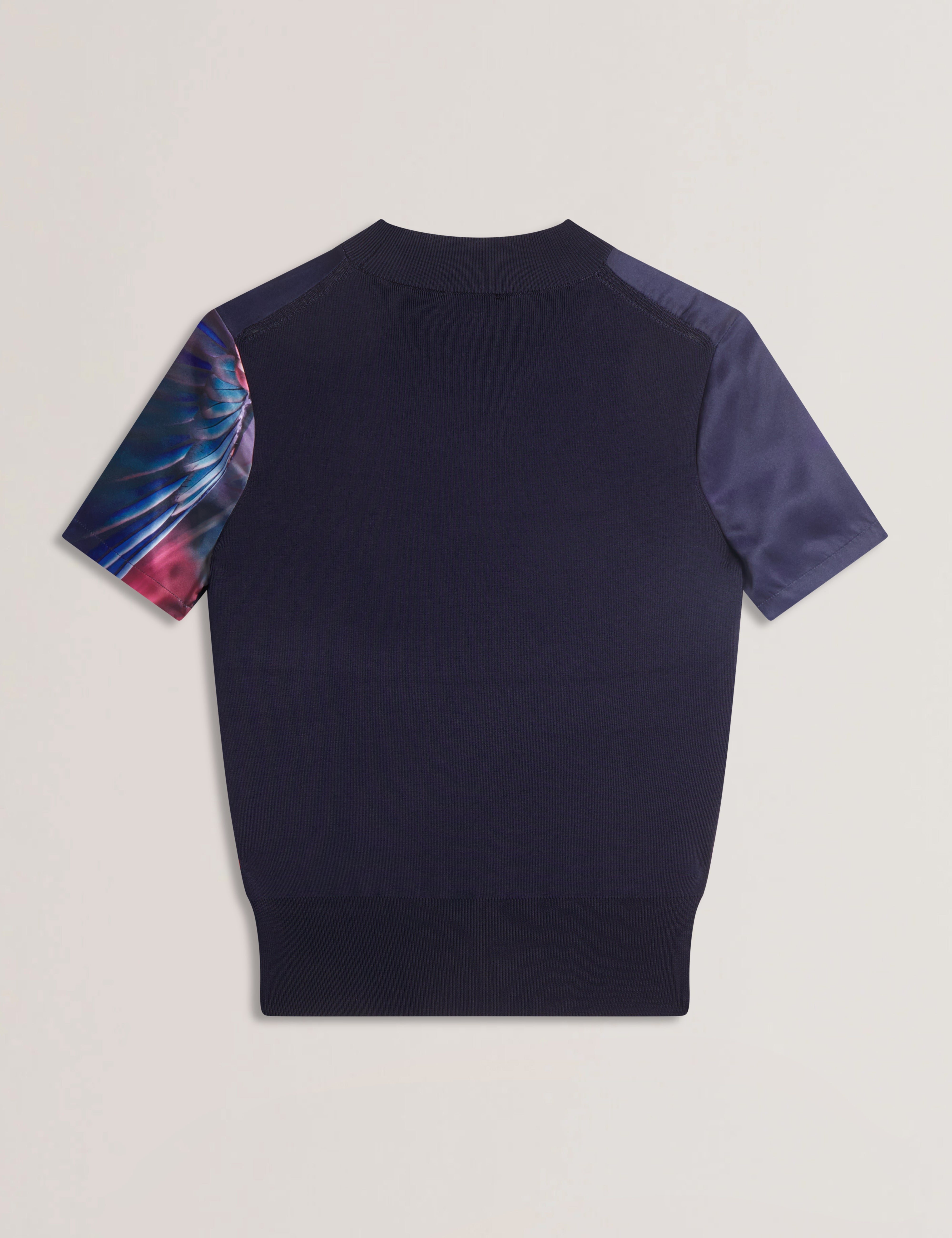 Women's MIMRAA-Woven Front Knitted Tee
