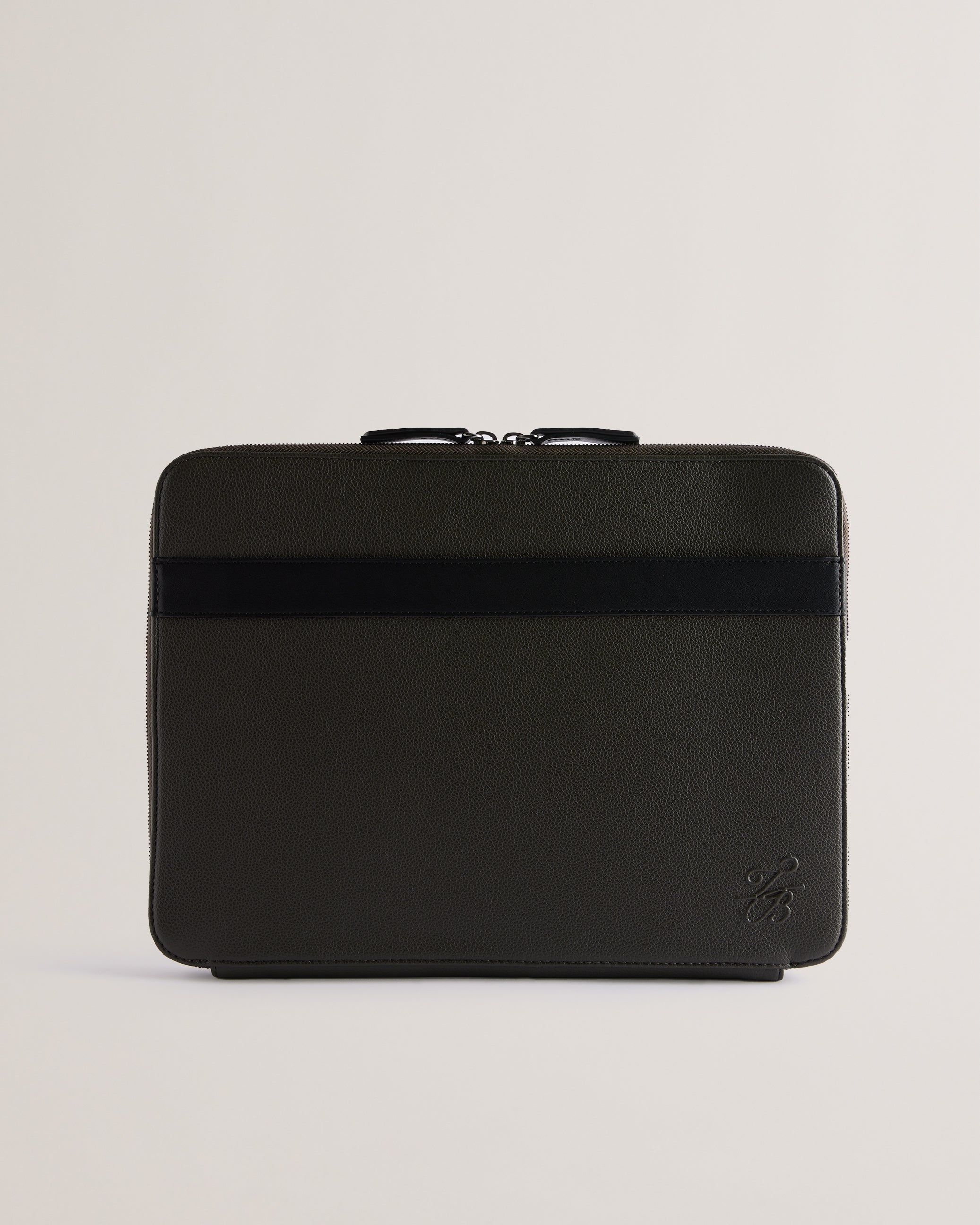 Men's Taivi-Pu Tb Script 13 Inch Laptop Case Khaki