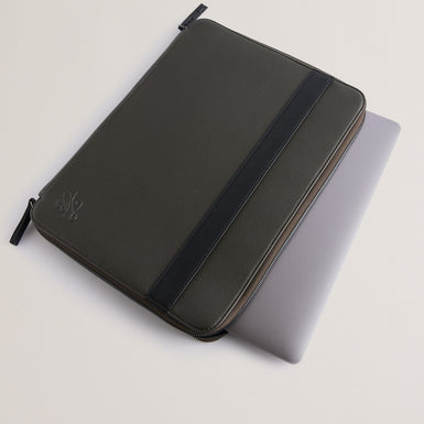 Men's Taivi-Pu Tb Script 13 Inch Laptop Case Khaki