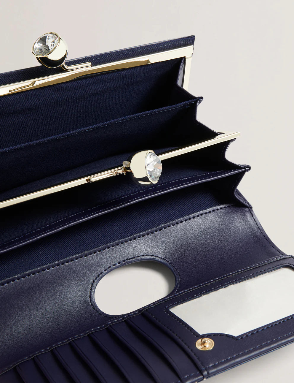 Women's ALIMEY-Linear Rose Large Bobble Purse