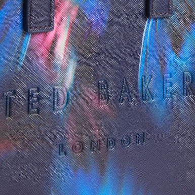 Women's FEACON-Feather Print Mini Icon Bag Navy