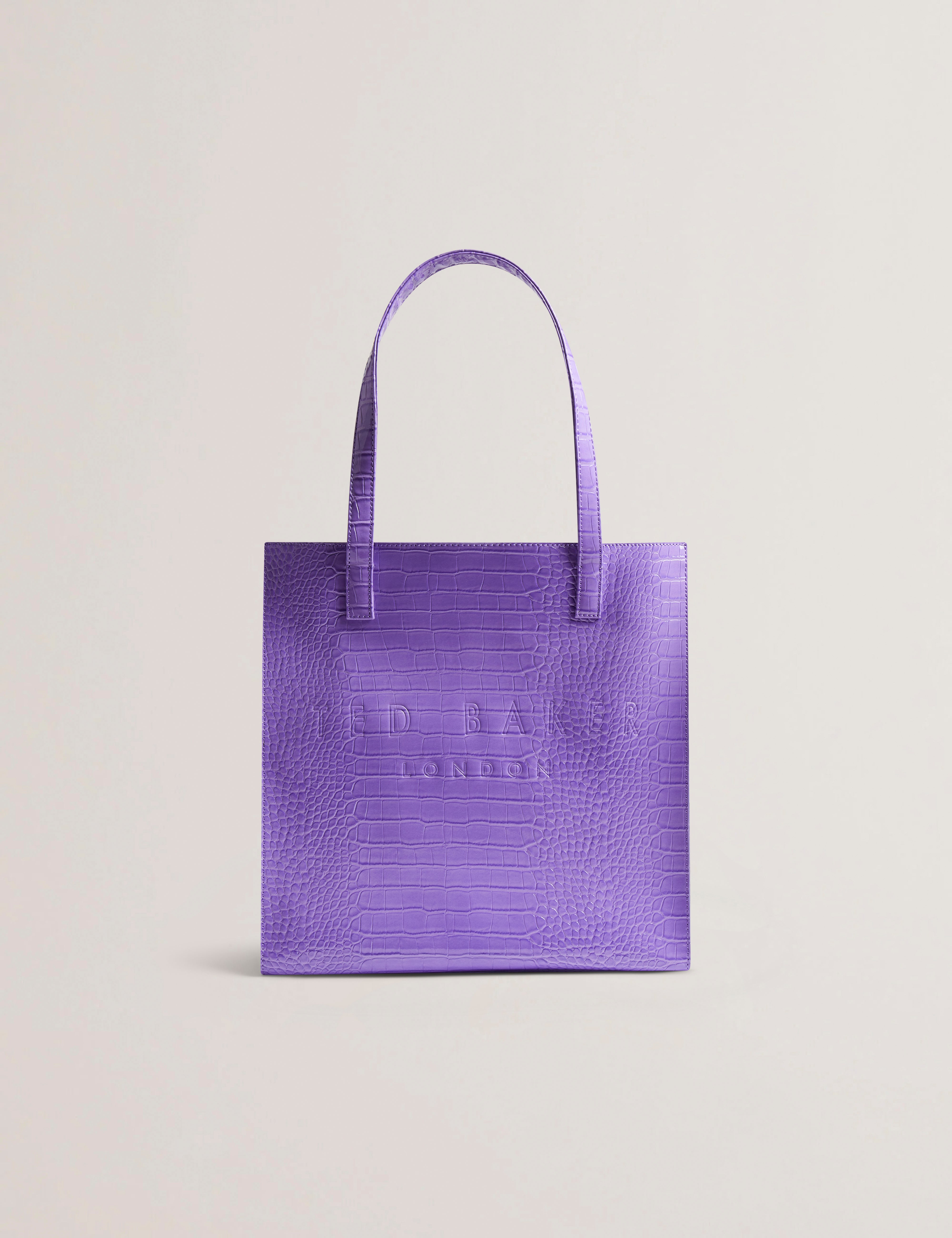 Women's CROCCON-Croc Effect Large Icon Bag