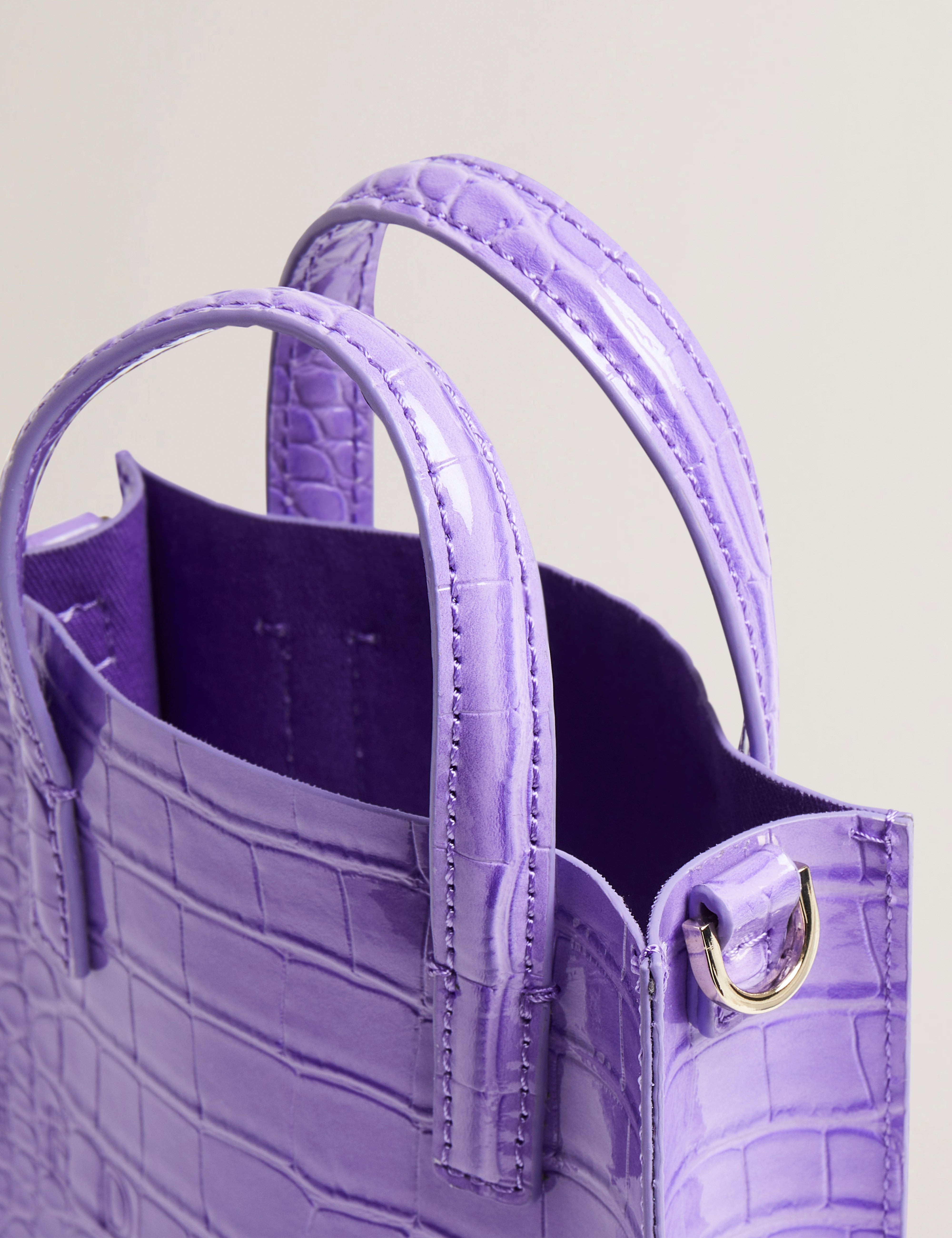 Women's GATOCON-Croc Effect Mini Icon Bag