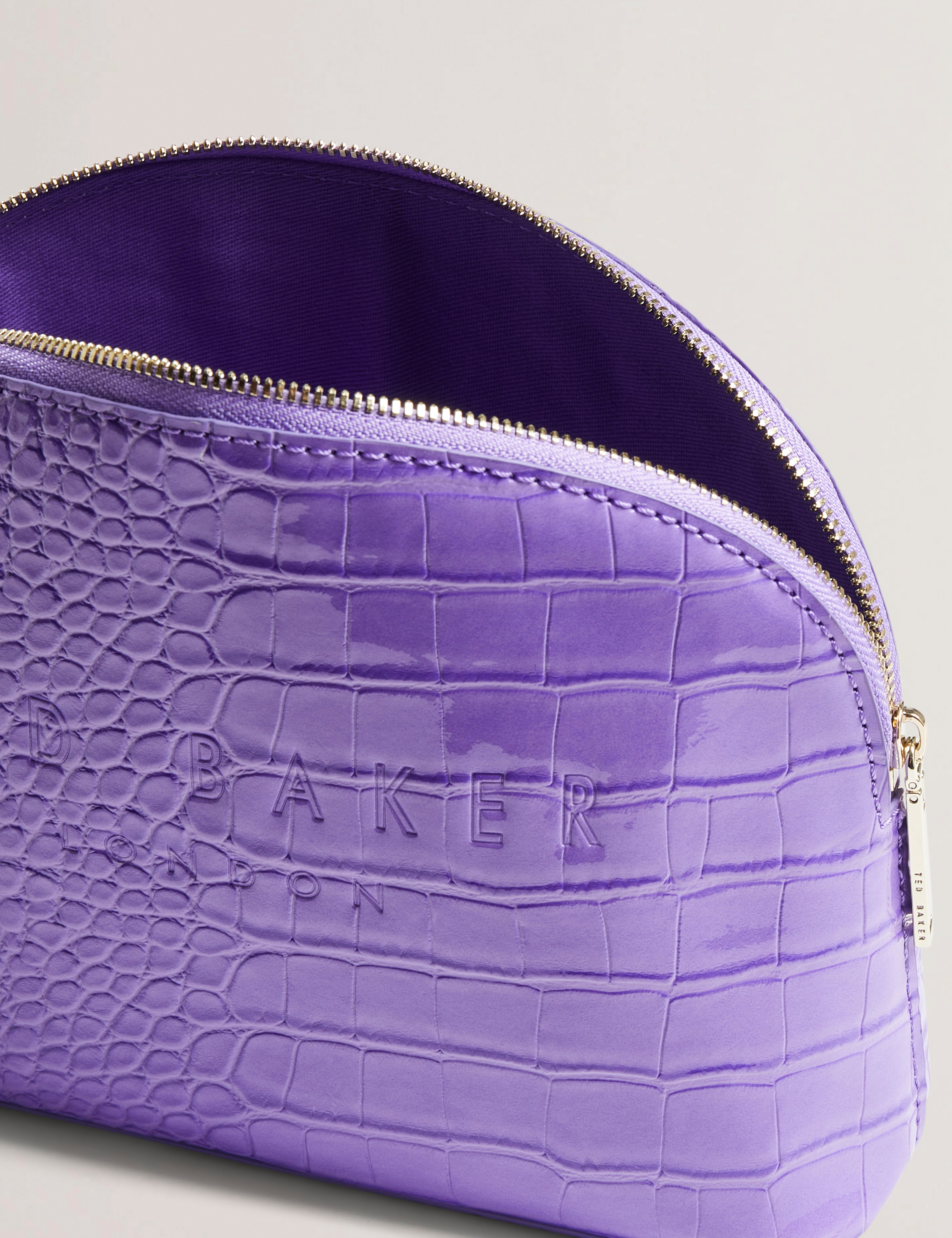 Women's CROCALA-Croc Effect Makeup Bag