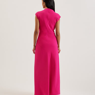 Women's Ereas-Drape Detail Slip Maxi Dress Pink