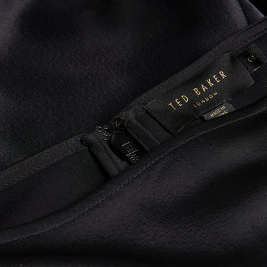 Women's Avelli-Curve Seam Detail Midi Dress Black