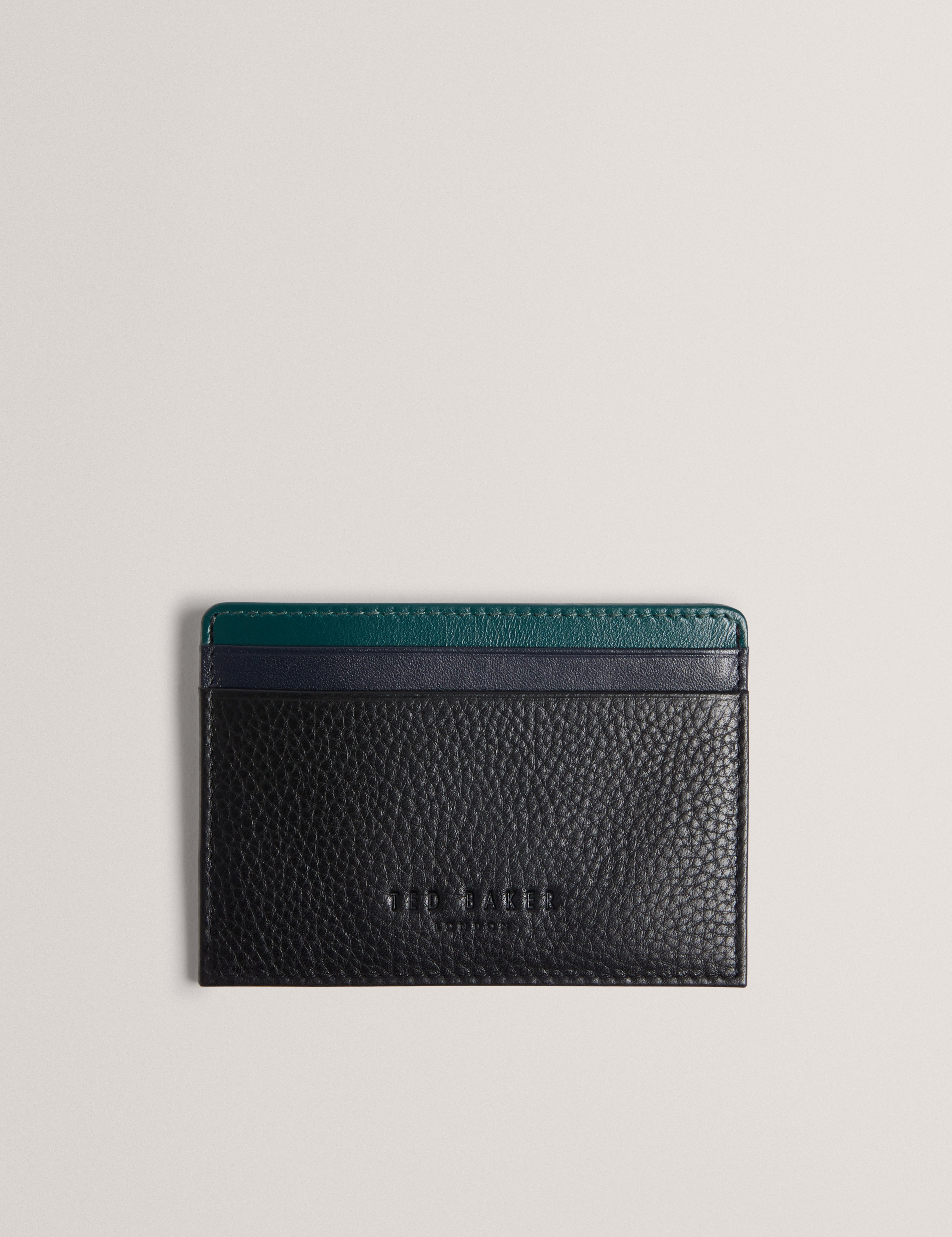 Mens GRAYTON-Stripe Leather Cardholder
