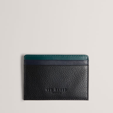 Mens GRAYTON-Stripe Leather Cardholder