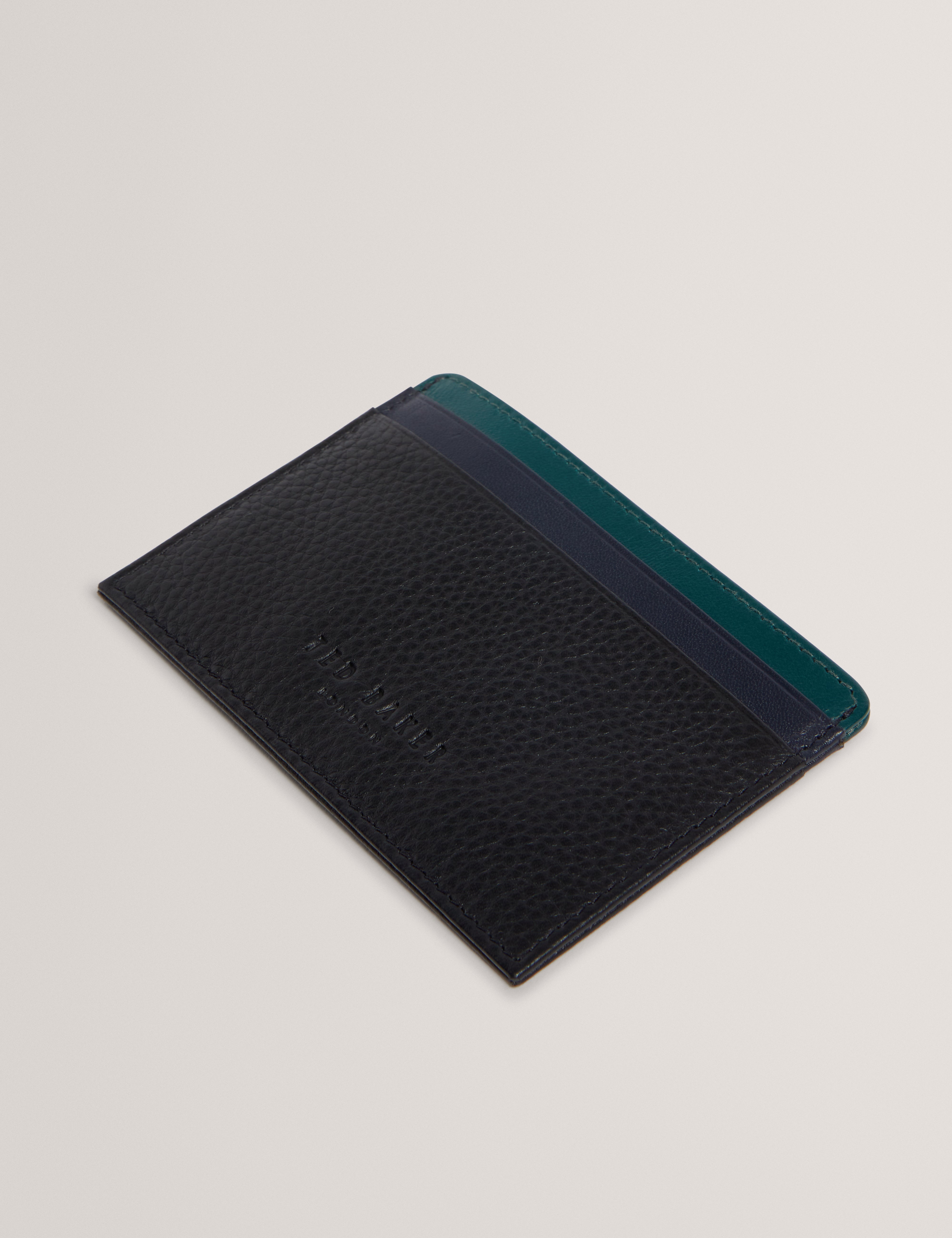 Mens GRAYTON-Stripe Leather Cardholder