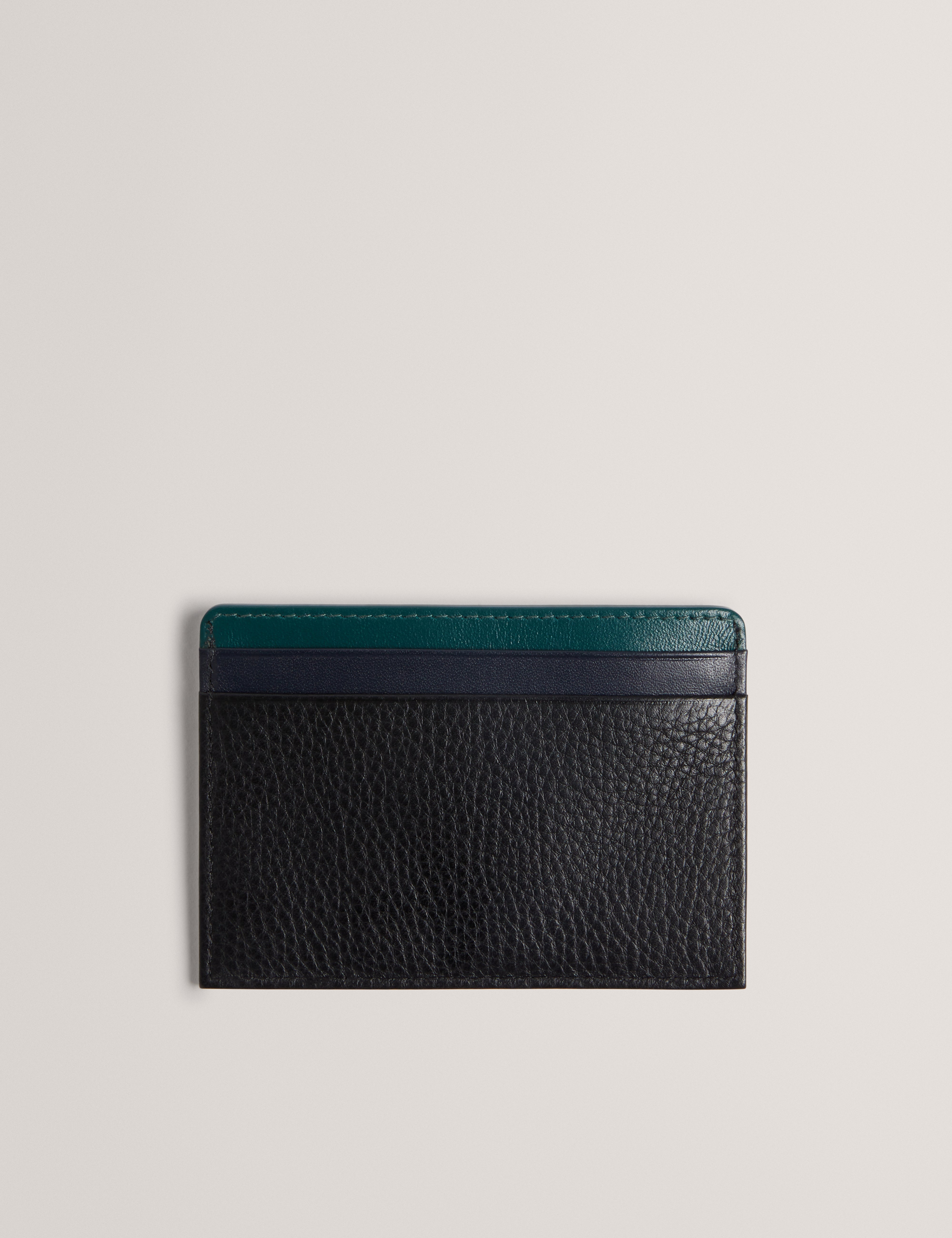 GRAYTON: Stripe Leather Cardholder