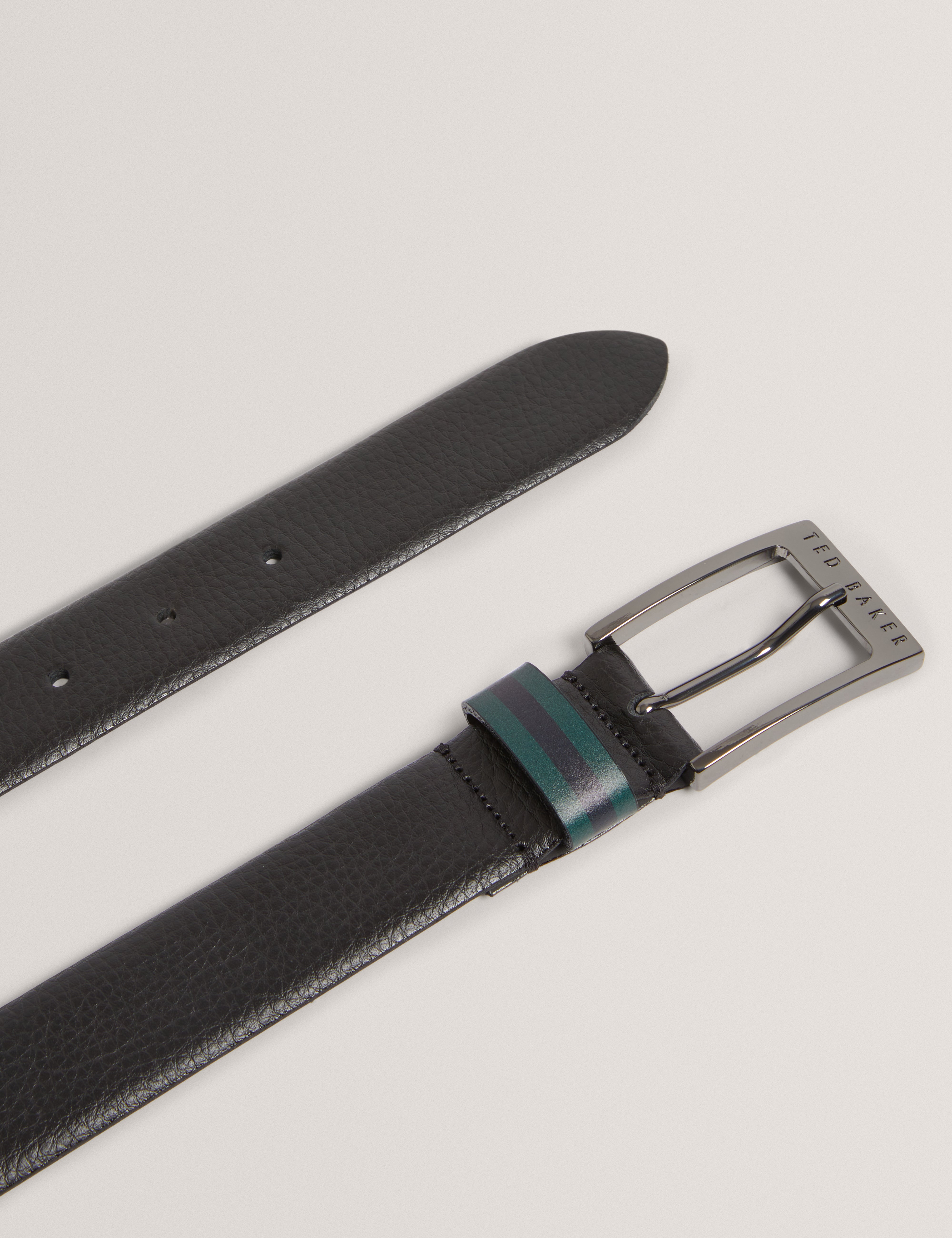 Kendon-Stripe Leather Belt