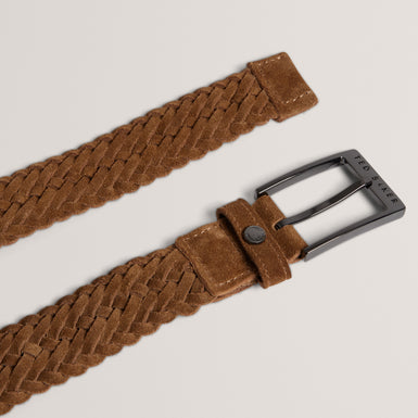 Men's BRAIDON-Braided Suede Belt