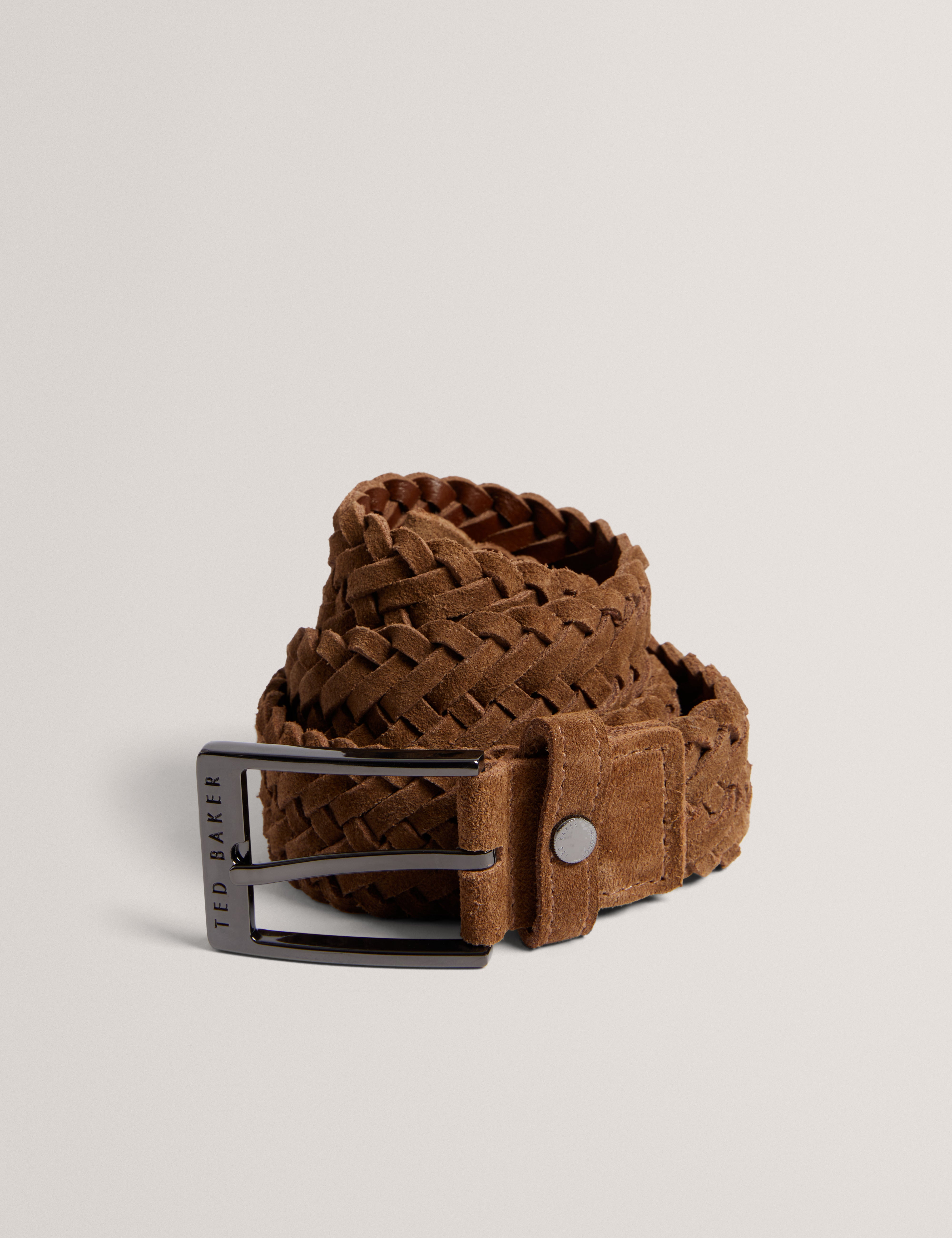 Men's BRAIDON-Braided Suede Belt