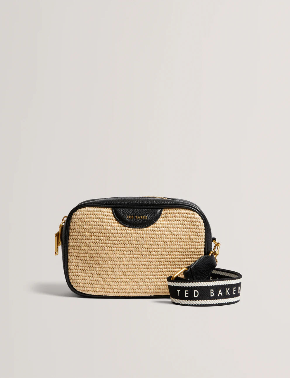 Women's BARDAS-Webbing Faux Raffia Crossbody Bag