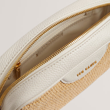 Women's BARDAS-Webbing Faux Raffia Camera Bag