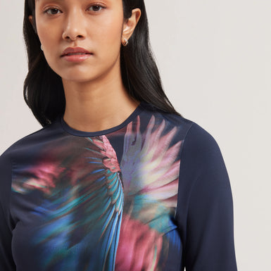 Women's HANNAZ-Printed Slinky Jersey Half Sleeve