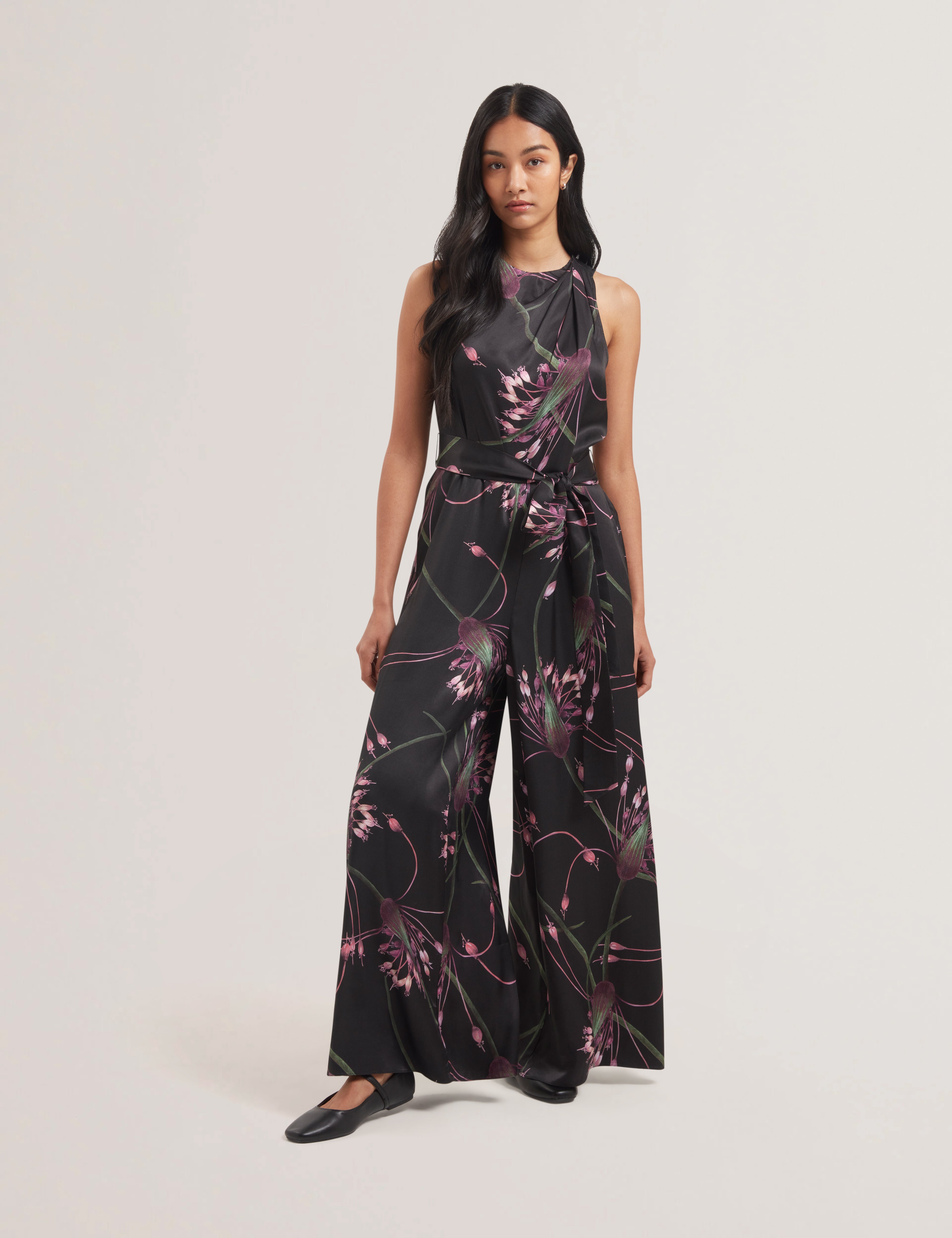 Women's BECKKIE-Printed Wide Leg Jumpsuit