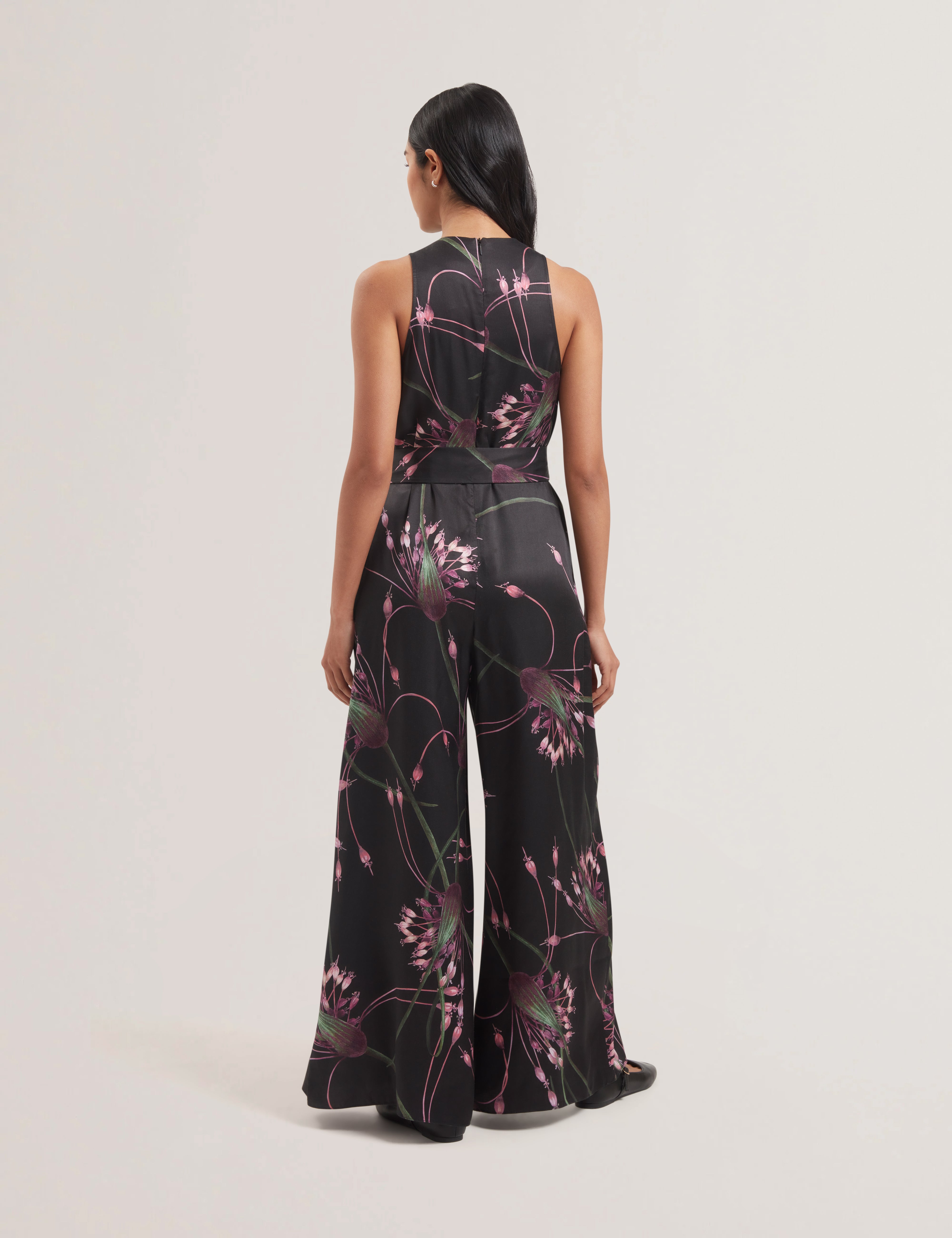 Women's BECKKIE-Printed Wide Leg Jumpsuit