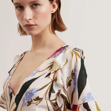 Women's ISSIIA-Frill Detail Mini Dress