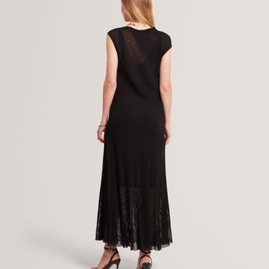 Womens CELYINA-Engineered Sheer Detail Knit