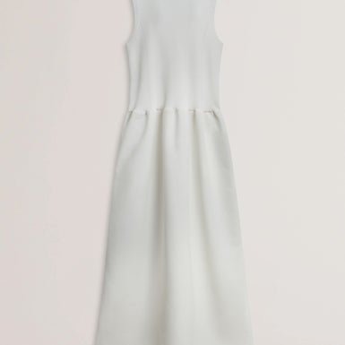 Women's CAATTIE-Sleeveless Midaxi Knitted Bodice Dress Ivory