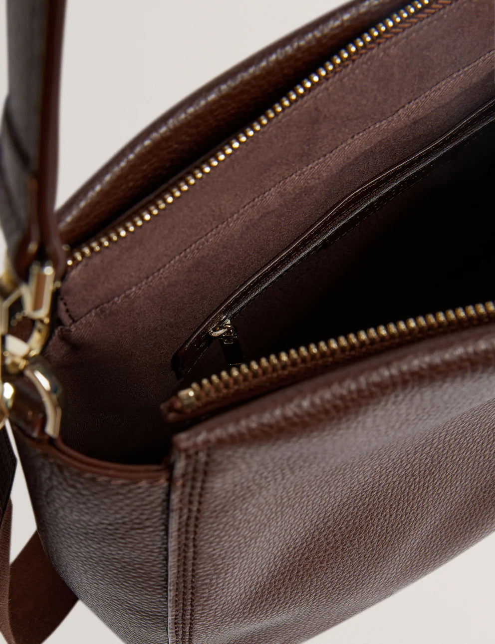 Women's WILLDA-Branded Webbing Leather Hobo Bag