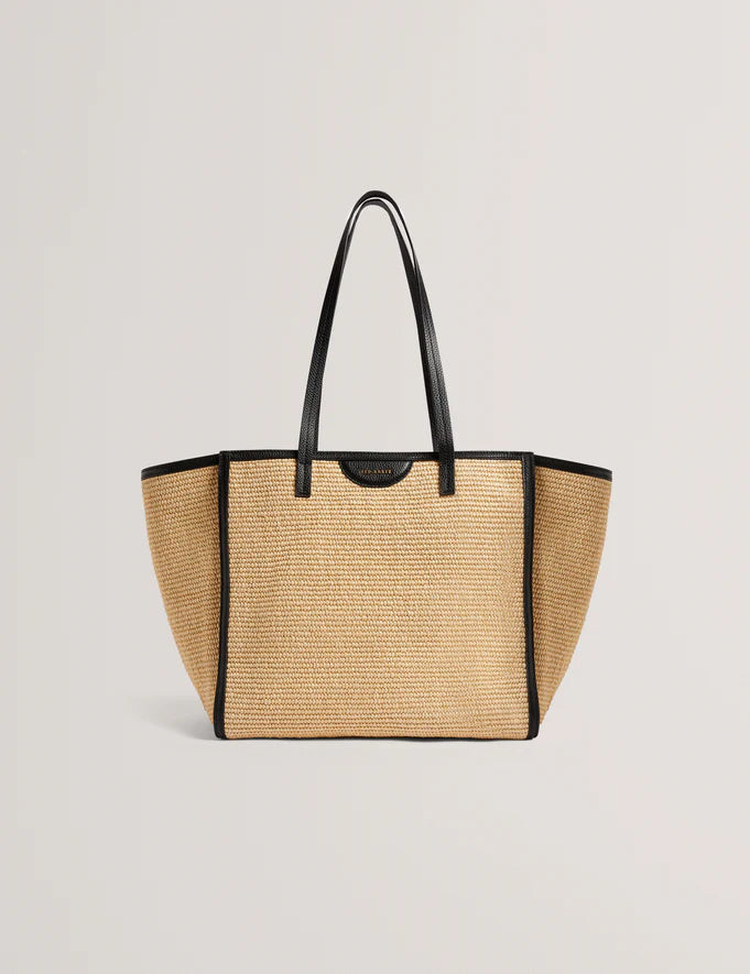 Women's BARNI-Faux Raffia Large Shopper Bag