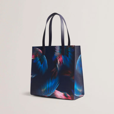 Women's FEAKKON-Feather Print Large Icon Bag Navy