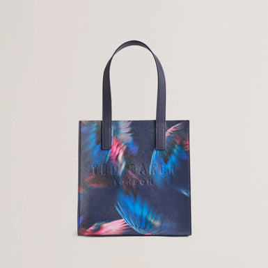 Women's FEACONS-Feather Print Small Icon Bag Navy