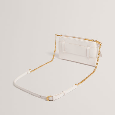 Women's JIMMAH-Soft PU Bow Clutch Bag Ivory