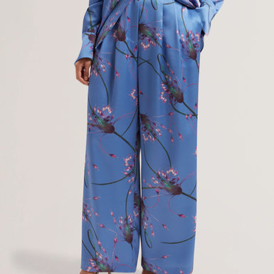 Women's PORIFA-Printed Satin Trouser