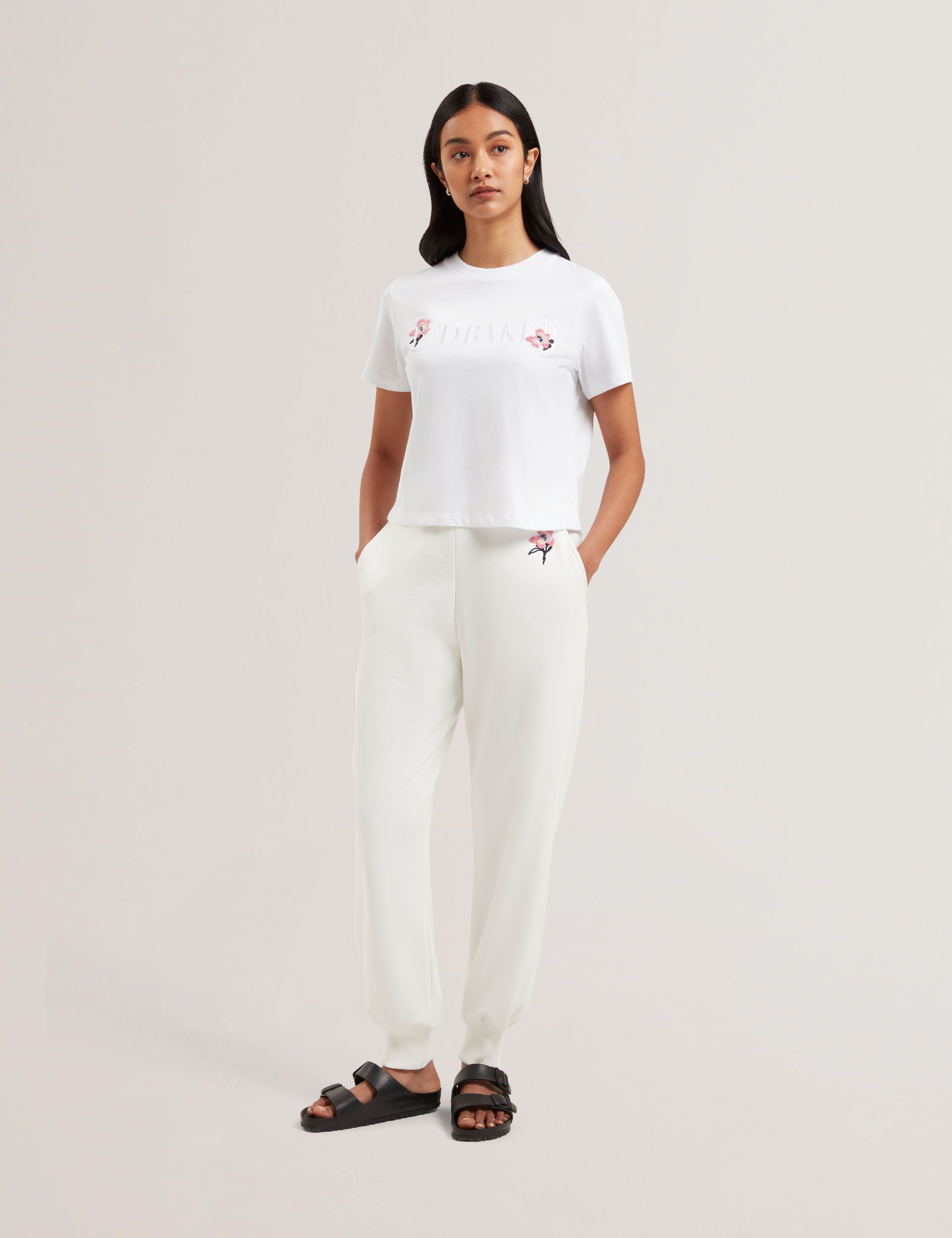 Womens CAMIER-Cuffed Tie Waist Jogger