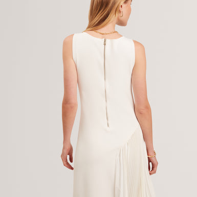 Womens AZZINA-Sleeveless Knit Dress With Pleats