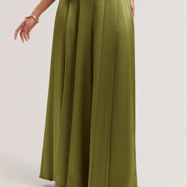 Women's DUUVA-Box Pleat Wide Leg Trouser